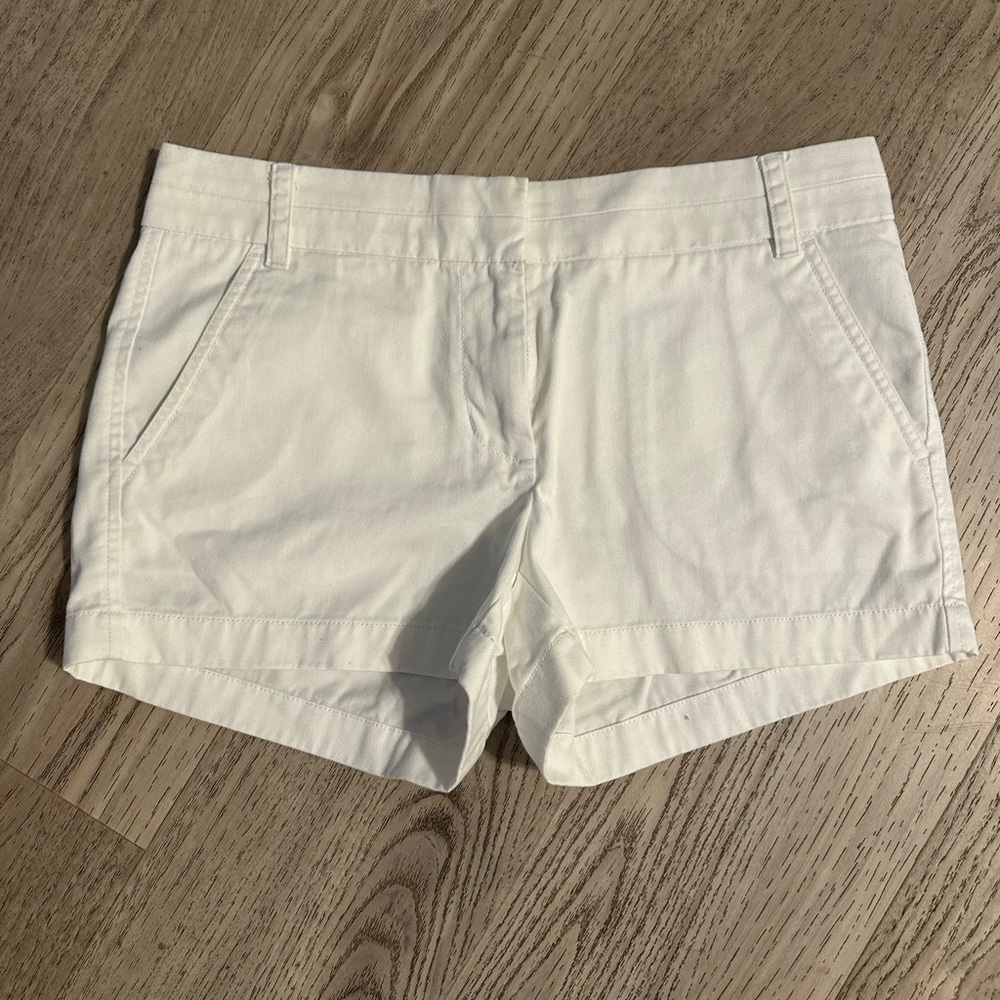 J. Crew White Bermuda Shorts Classic Cotton Style
